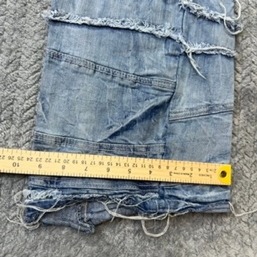 Jordan Craig Jeans Mens 42 Blue‎ Distressed Frayed Martin Stacked JTP1150